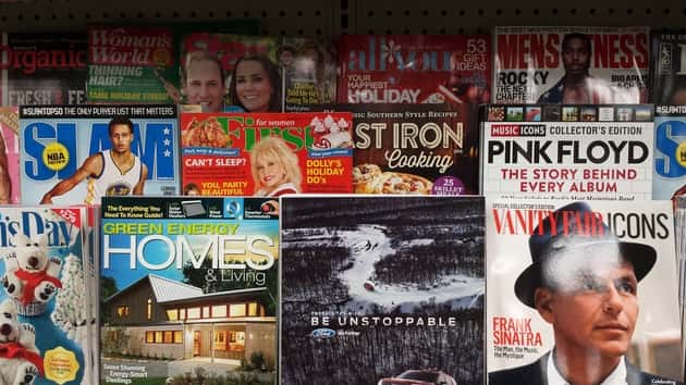 advertising on magazines