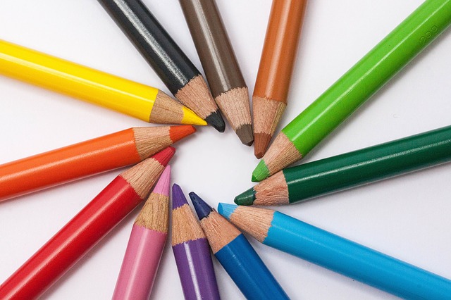 pencils of graphic artist
